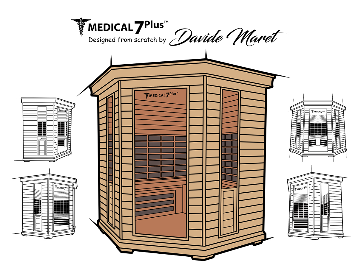 medical saunas7plus designed from scratch by davide maret