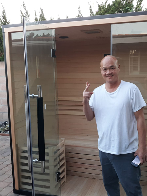 medical saunas with happy customer 19