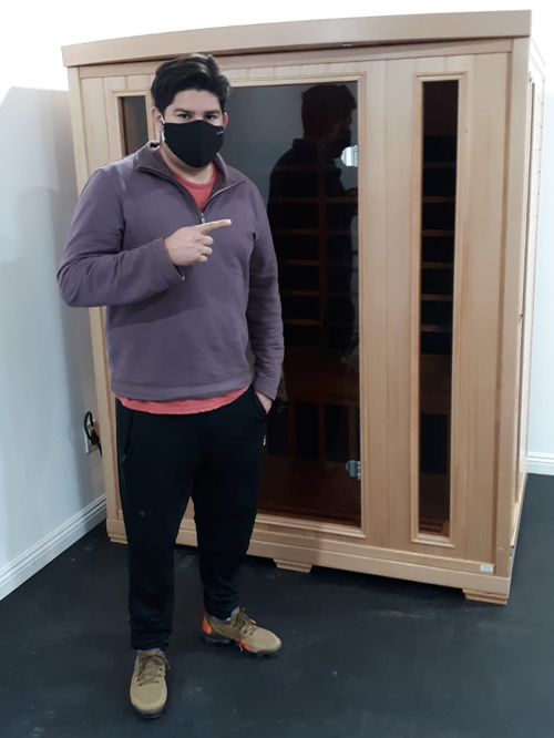 medical saunas with happy customer 21