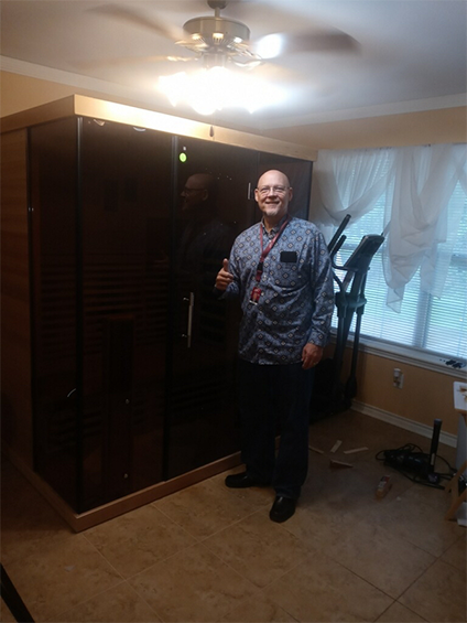 medical saunas with happy customer 26