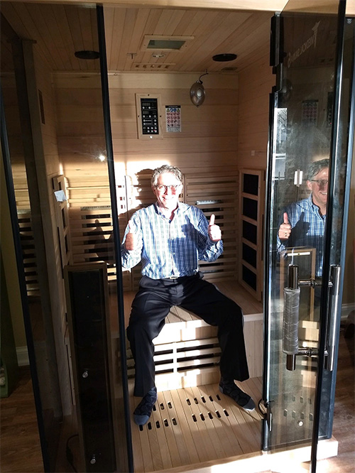 medical saunas with ahppy customer - 06