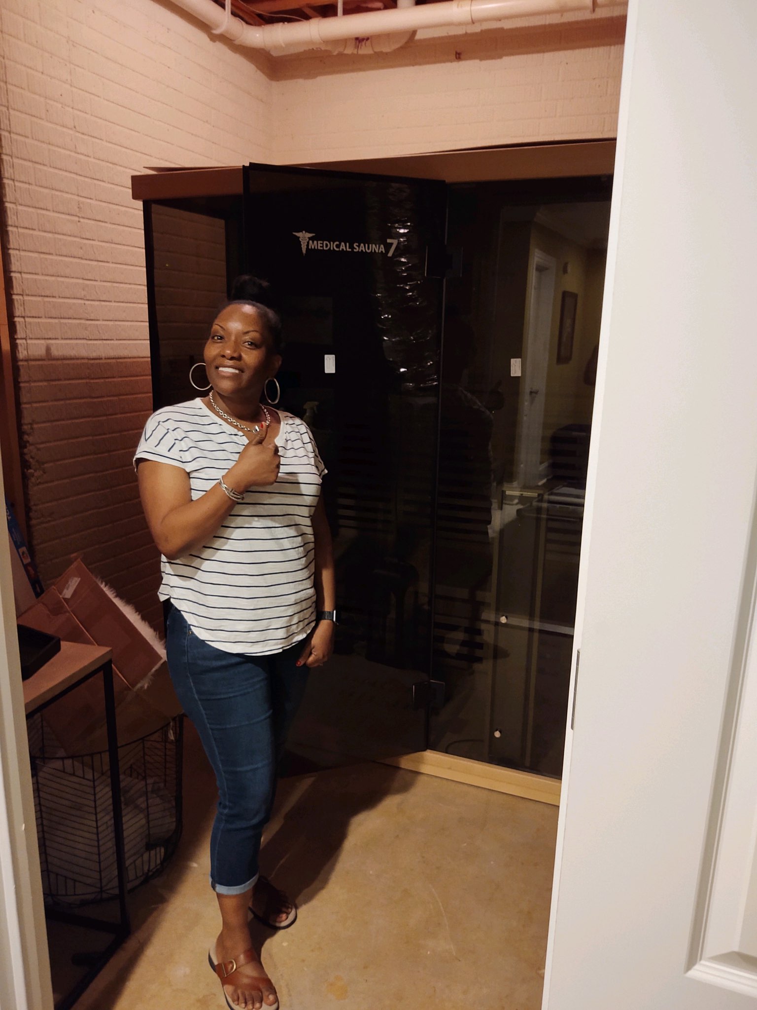 medical saunas with ahppy customer - 07