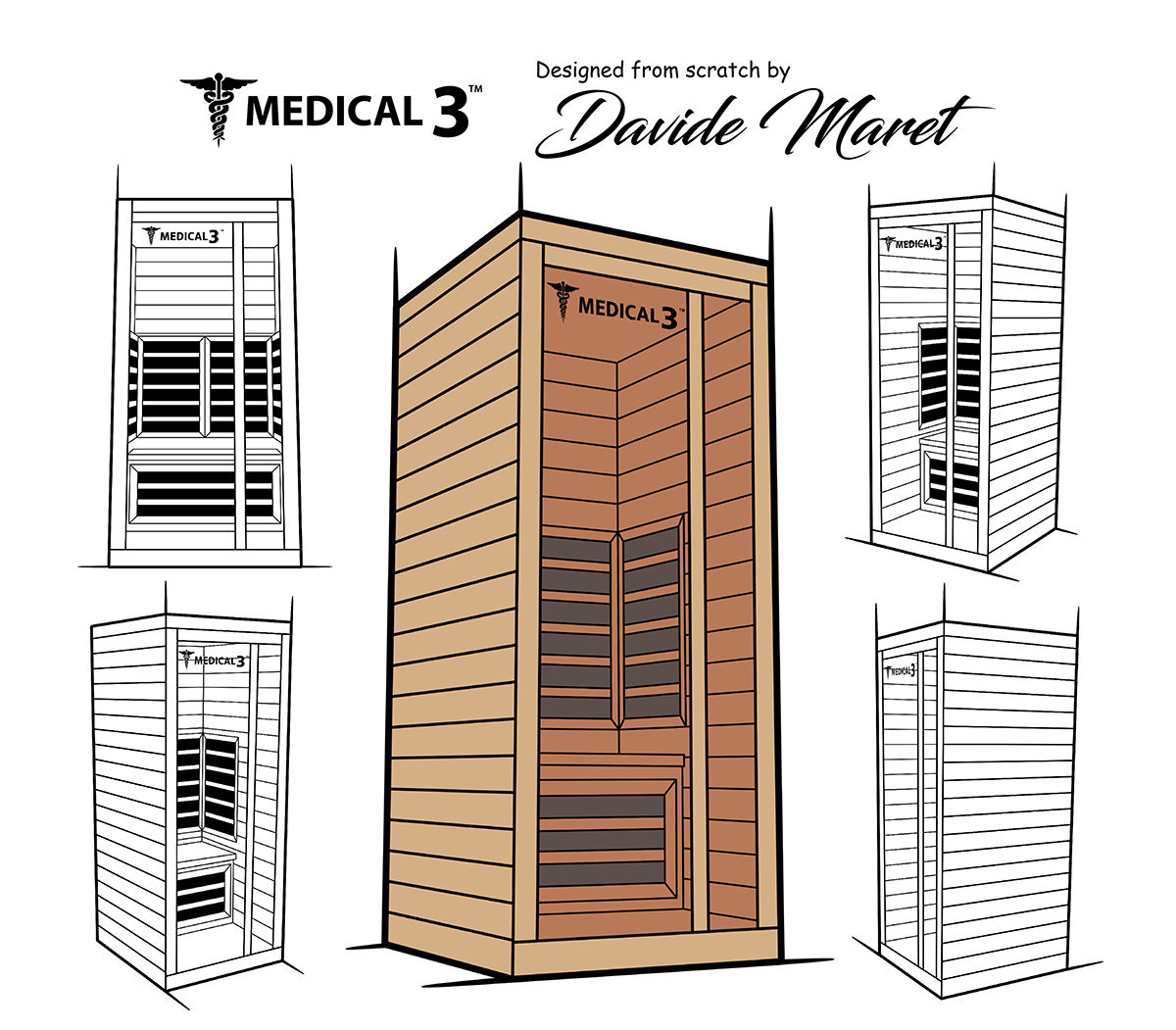 medical saunas 3 designed from scratch by davide maret