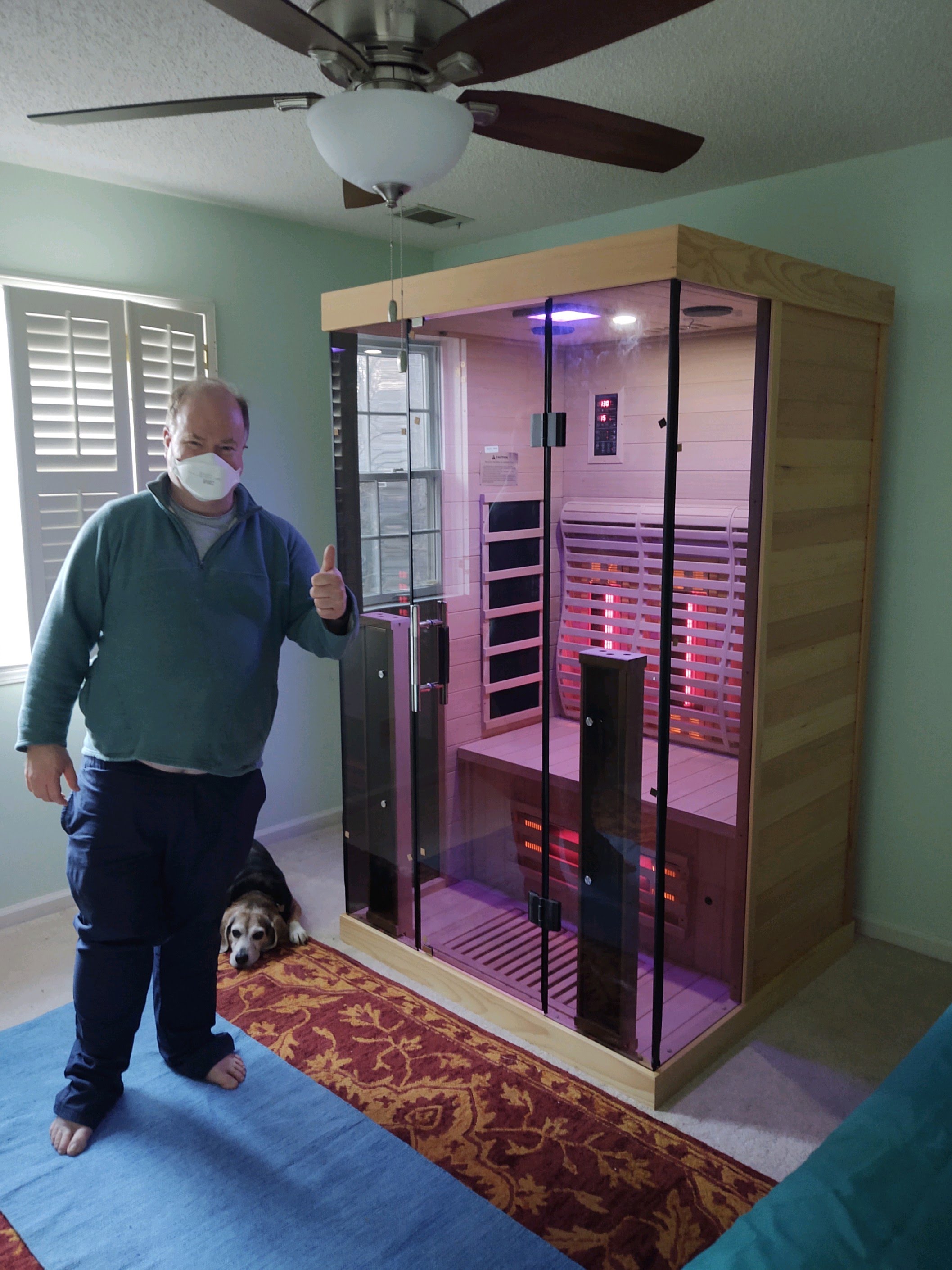 medical saunas with happy customer 103
