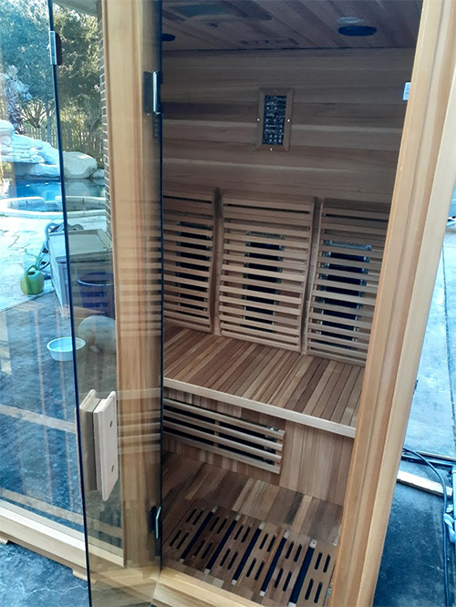 medical saunas with happy customer 87