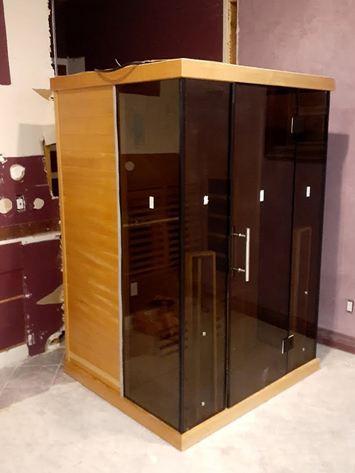 medical saunas with happy customer 86