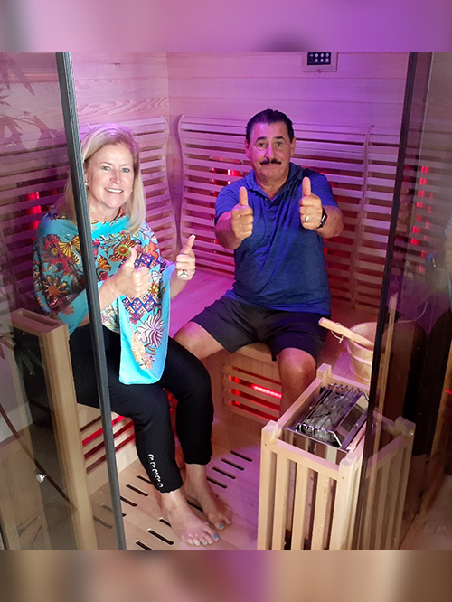 medical saunas with happy customer 83