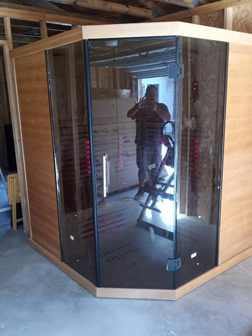 medical saunas with happy customer 74