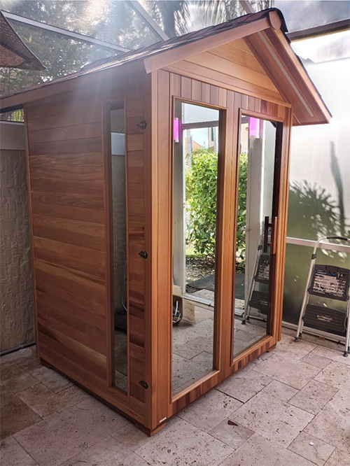 medical saunas with happy customer 73