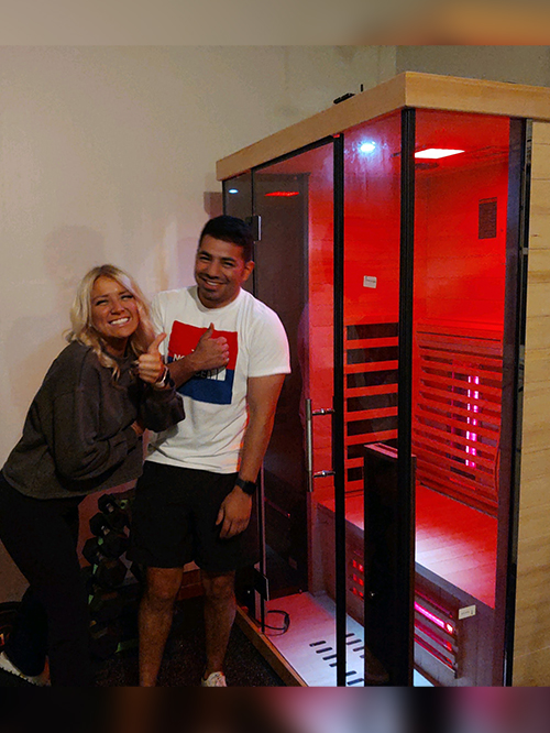 medical saunas with happy customer 72