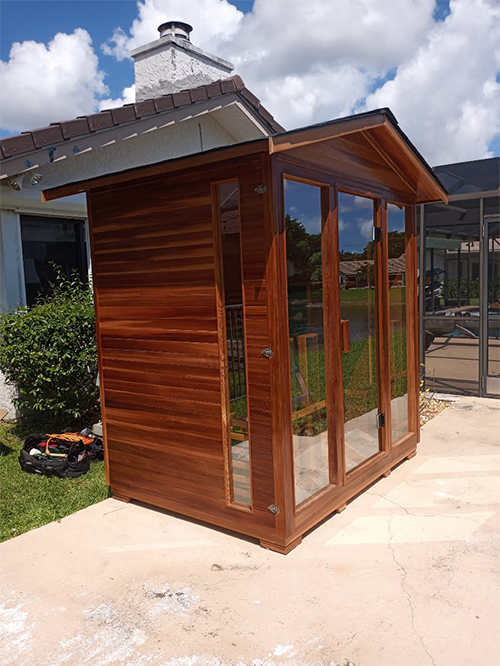 medical saunas with happy customer 70