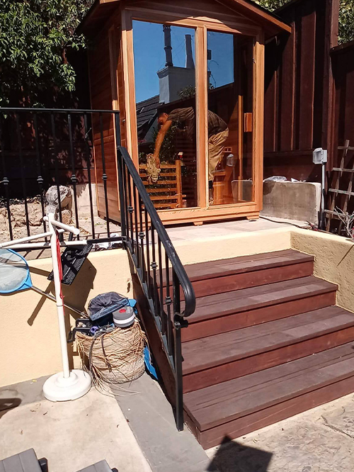 medical saunas with happy customer 63