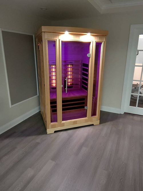 medical saunas with happy customer 60