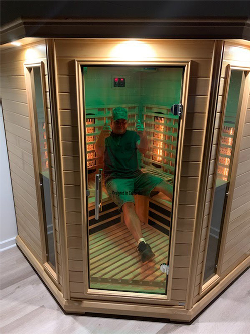 medical saunas with happy customer 56