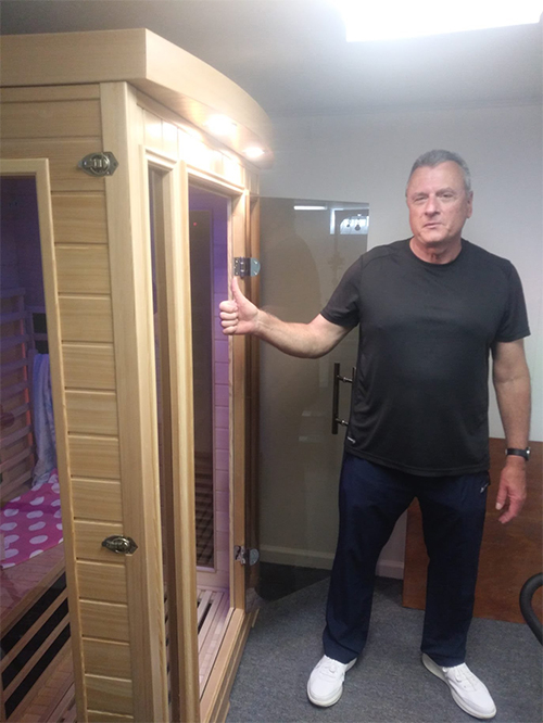 medical saunas with happy customer 52