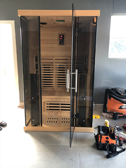 medical saunas with happy customer 49