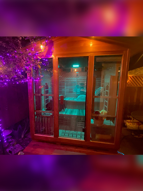 medical saunas with happy customer 42