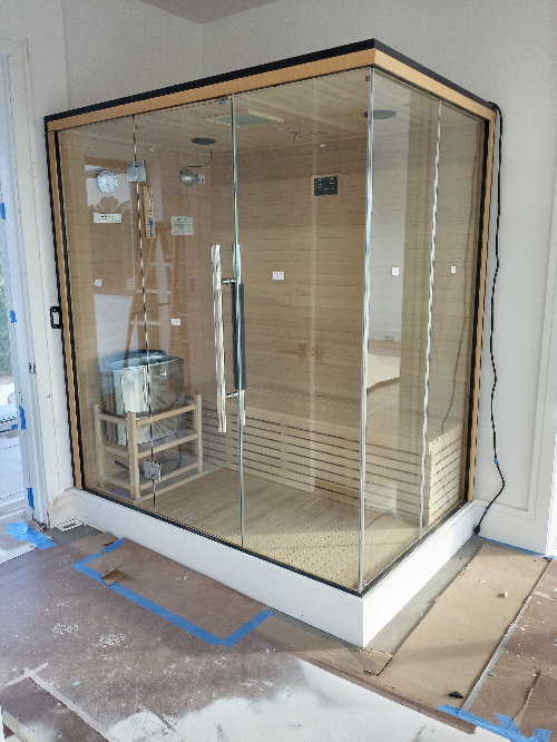 medical saunas with happy customer 90