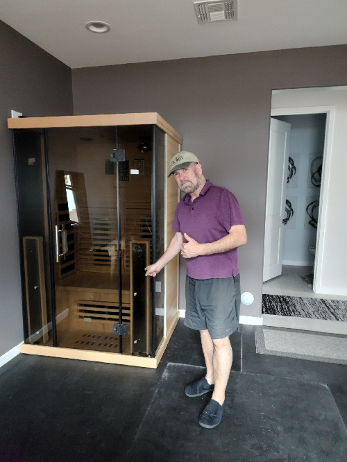 medical saunas with happy customer 91