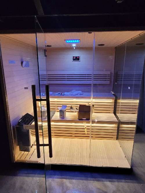 medical saunas with happy customer 101