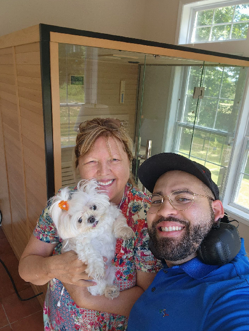 medical saunas with happy customer 97