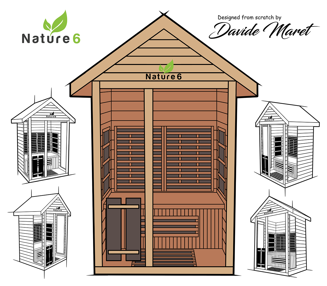 medical sauna nature6 design sketch from david maret