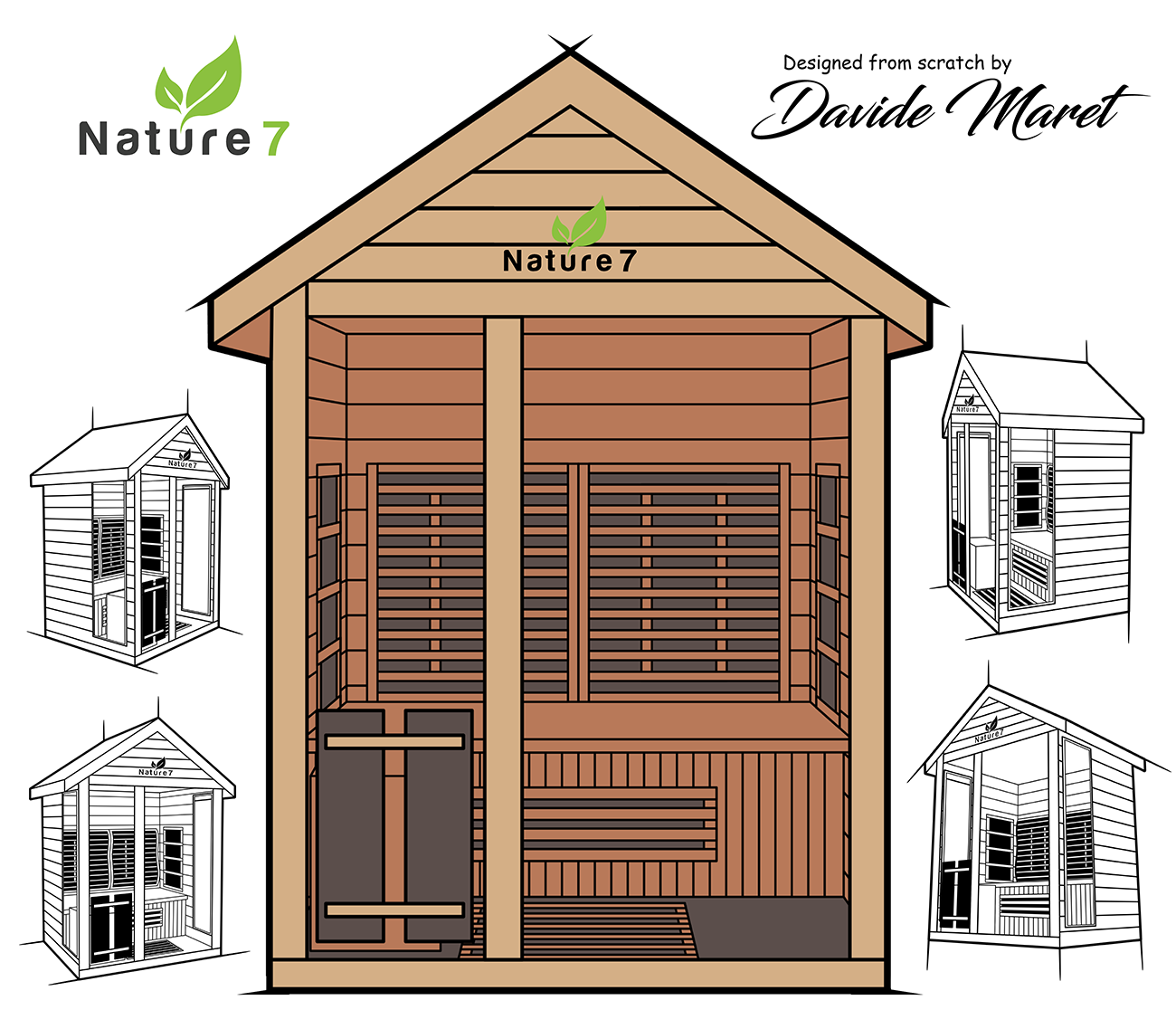 medical sauna nature7 design sketch from david maret
